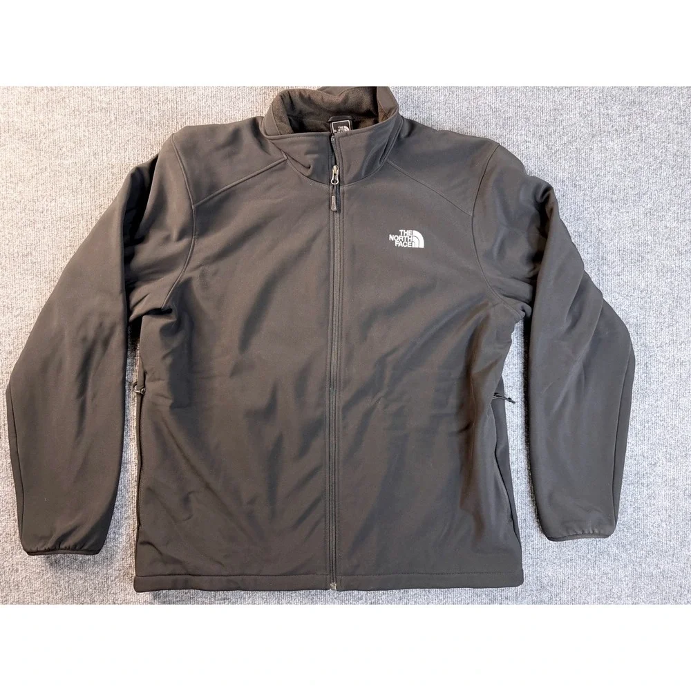 The North Face Mens XL Black Apex Bionic Softshell Jacket Windbreaker XL/TG
